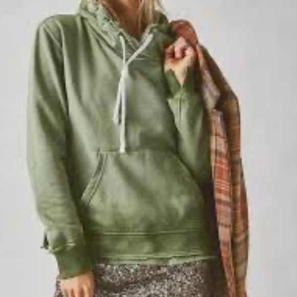 NWOT WE THE FREE zuma hoodie sweatshirt in green size S/M - Picture 1 of 11